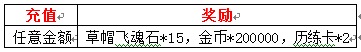 新服首充任意金额，轻松获取888钻石超值奖励！